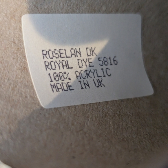 Bramwell Roselan Double Knit Yarn on a cone Royal 505g - Picture 3 of 9